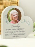 PMC personalised memorial heart ornament 15x15x3 cm - British product