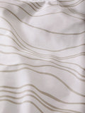 Reversible duvet cover set in natural wave, imported from the UK