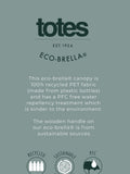 Totes black automatic big top umbrella 123cm canopy - British product