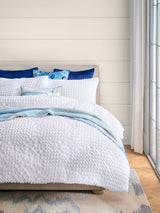 White Mini Seersucker Suppersoft Duvet Cover and Pillowcase Set