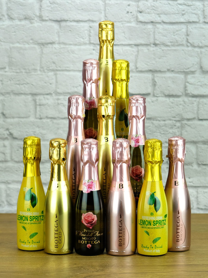 Le Bon Vin mixed sparkling wine selection 12x200ml, UK version