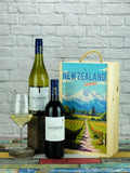 Mission Estate New Zealand Merlot and Sauvignon Blanc wine gift box 2 bottles, UK version
