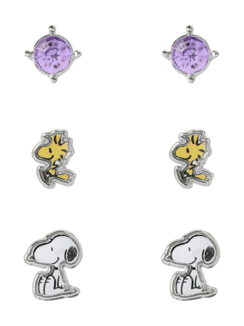 Peers Hardy Snoopy Trio earring set, imported from the UK
