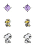 Peers Hardy Snoopy Trio earring set, imported from the UK