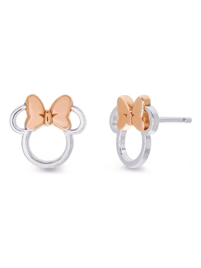 Next Peers Hardy Silver Tone Brass Cut Out Minnie Stud Earrings- Buy online at McGrocer