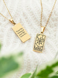 Treat Republic personalised tarot necklace, imported from the UK