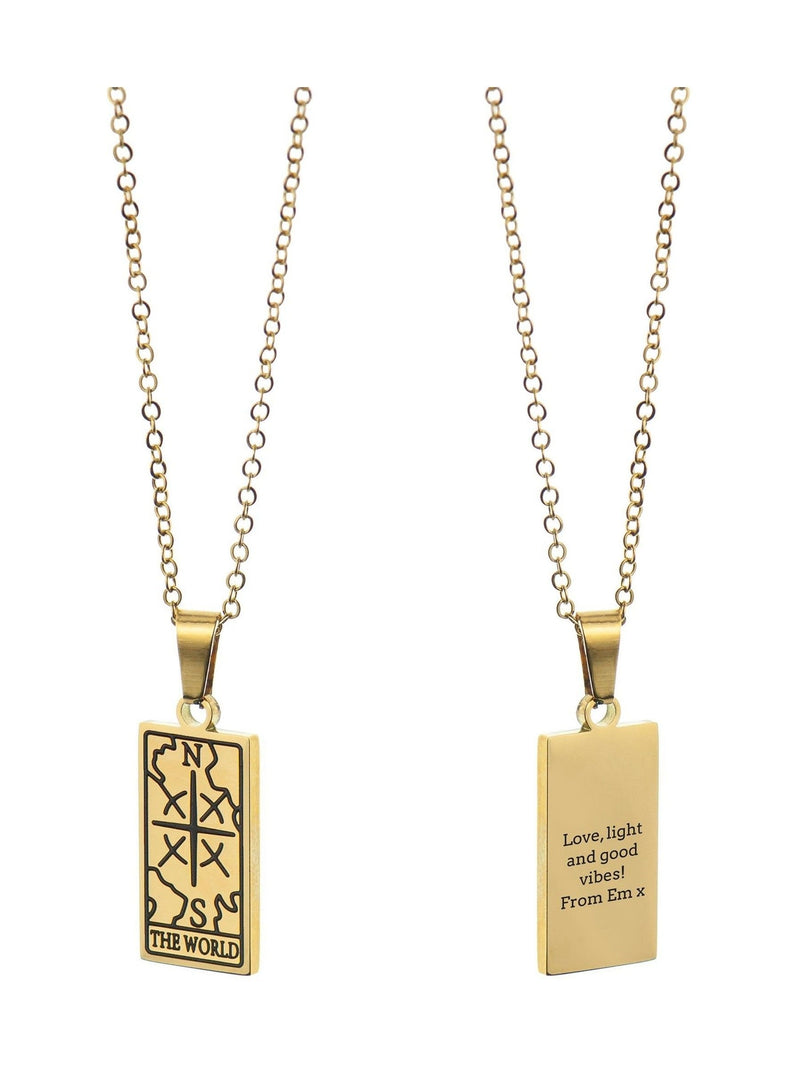 Treat Republic personalised tarot necklace, imported from the UK