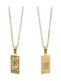 Treat Republic personalised tarot necklace, imported from the UK