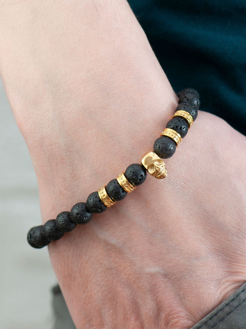 Treat Republic skull beaded bracelet 22.5cm length, imported from the UK