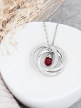 Next Treat Republic Personalised Russian Ring Necklace Silver Tone 45cm Jewellery- Buy online at McGrocer