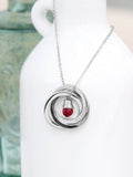 Treat Republic Russian Ring necklace silver tone 45cm, imported from the UK