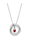Treat Republic Russian Ring necklace silver tone 45cm, imported from the UK