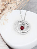 Treat Republic Russian Ring necklace silver tone 45cm, imported from the UK