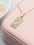 Treat Republic moon tarot card necklace, imported from the UK