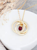 Treat Republic Personalised Russian Ring Necklace Silver Tone 45cm Jewellery