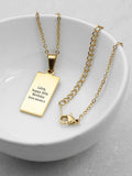 Treat Republic personalised heart tarot card necklace (British brand)