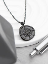 Next Treat Republic Men's Personalised Compass Amulet Necklace 52cm Chain- Buy online at McGrocer