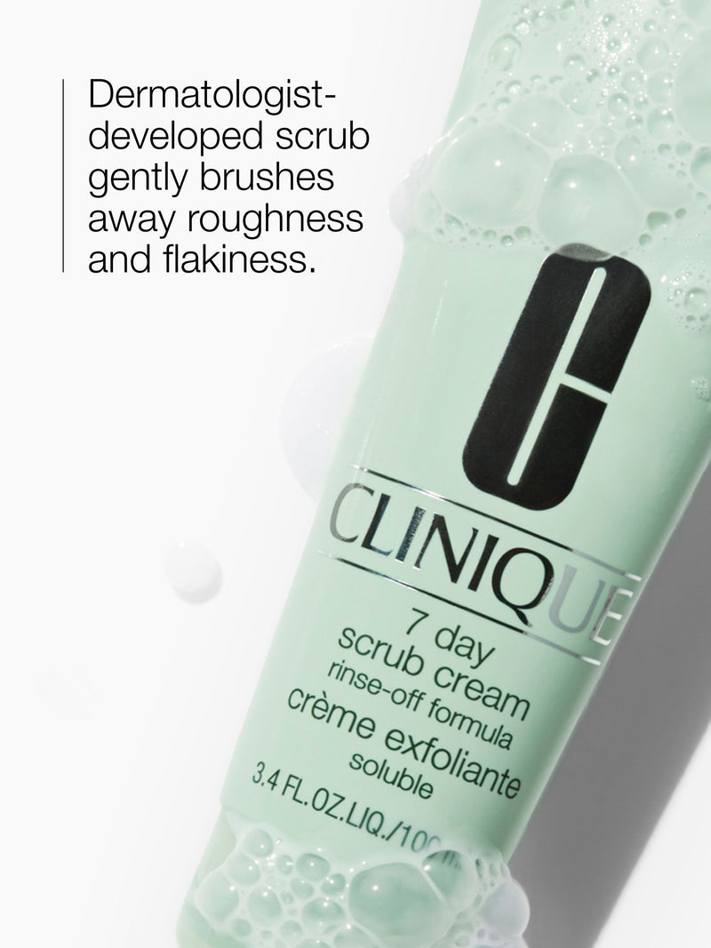 Clinique 7 Day Scrub Cream Rinse-Off Formula face scrub 100ml - British product
