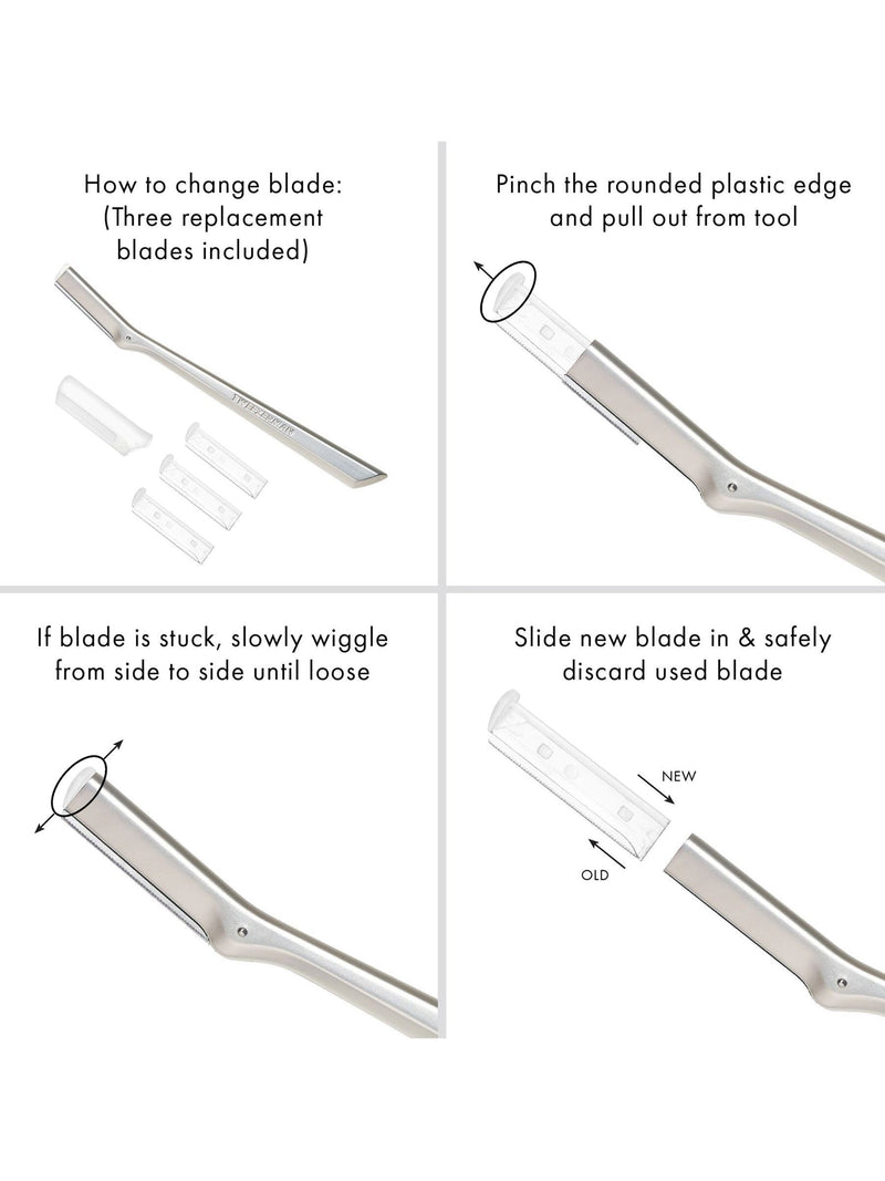 Tweezerman facial razor replacement blade (British brand)