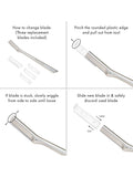 Tweezerman facial razor replacement blade (British brand)