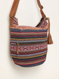 FatFace Evalie Multi Woven crossbody bag, imported from the UK