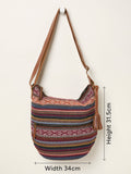 FatFace Evalie Multi Woven crossbody bag, imported from the UK