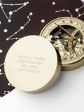 Treat Republic personalised brass sundial and compass (British brand)