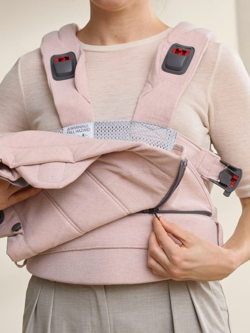 BabyBjörn baby carrier light pink harmony woven melangé - British product
