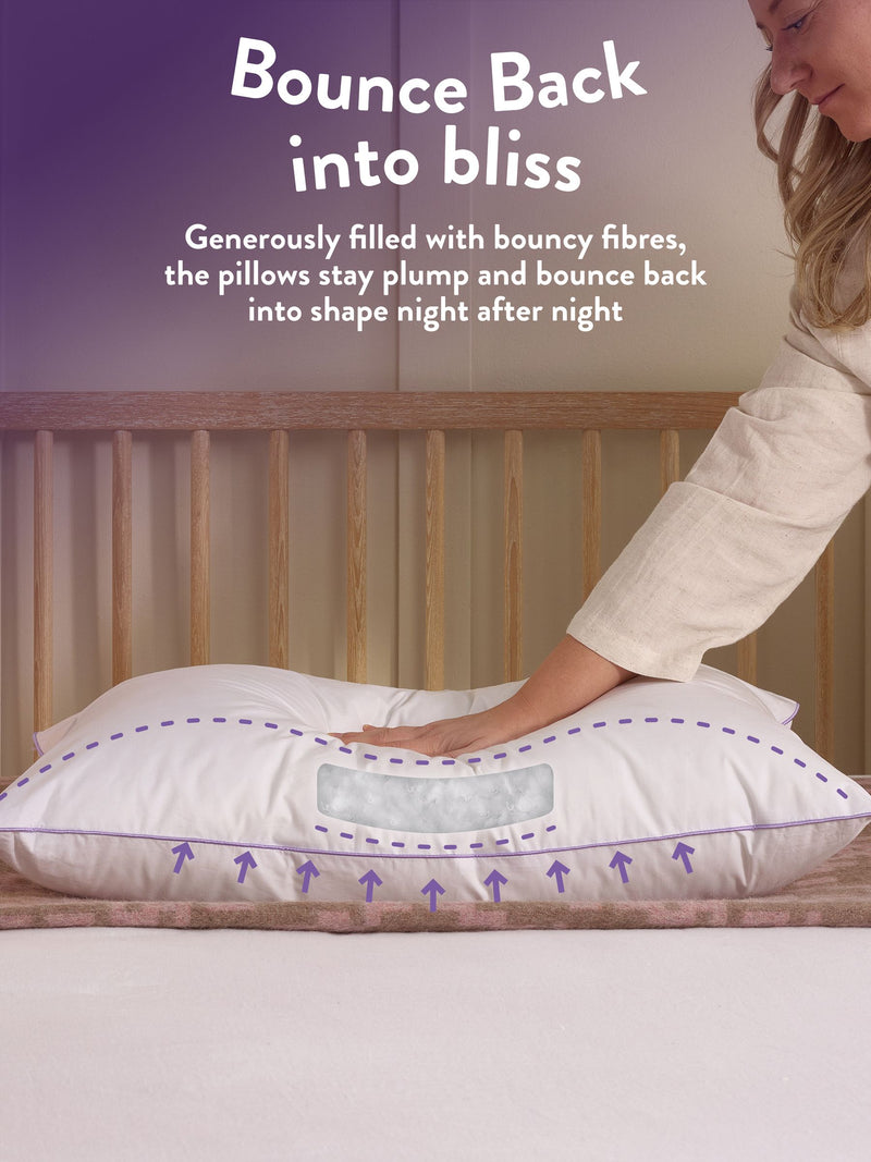 Slumberdown Firm Side Sleeper pillows 2 Pack (British brand)