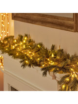 Next Premier Decorations 1.8m Pine Needle Lit Christmas Garland- Buy online at McGrocer