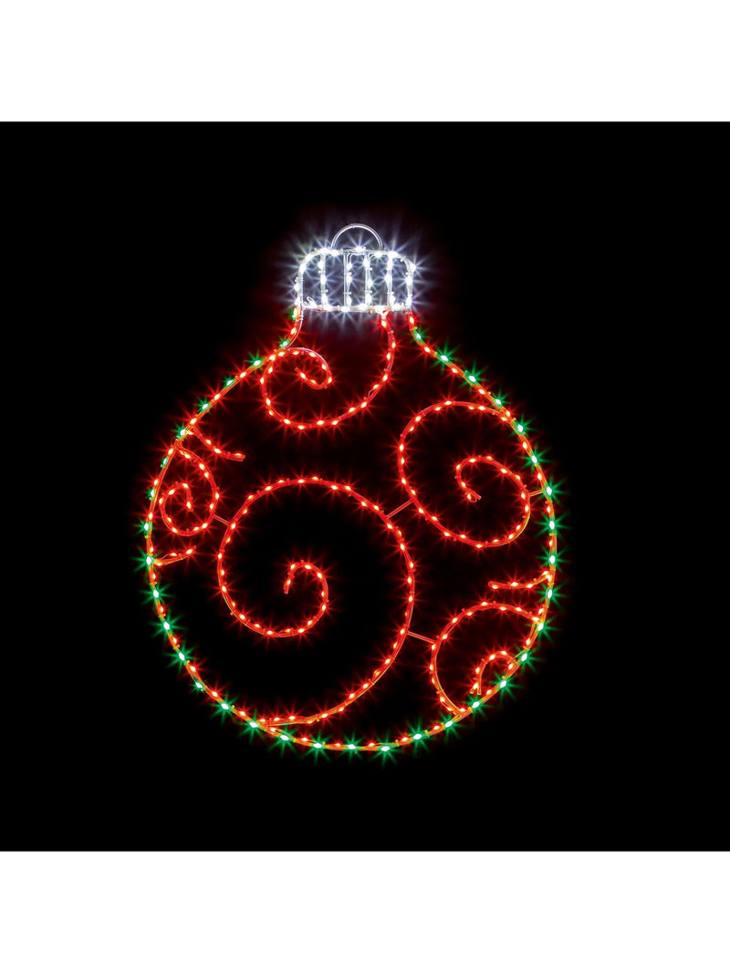 Premier Decorations red bauble wall lights 78cm x 59cm - British product
