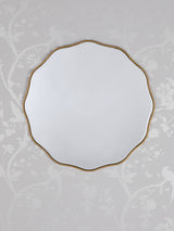 Next Laura Ashley Gold Medora Round Decorative Wall Mirror 60cm- Buy online at McGrocer