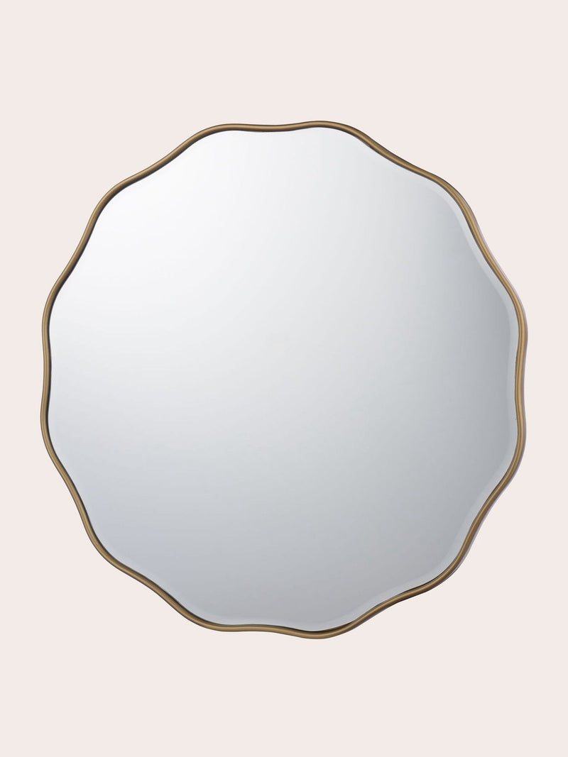 Laura Ashley Gold Medora Round Mirror 60cm, UK version