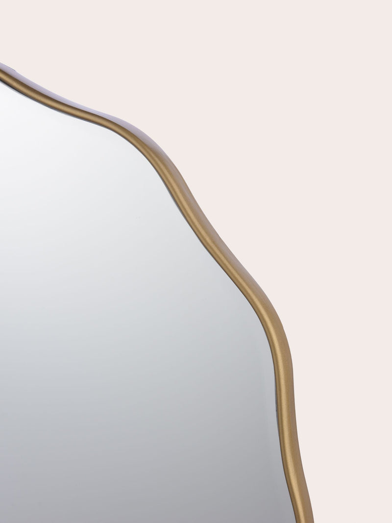 Laura Ashley Gold Medora Round Mirror 60cm, UK version