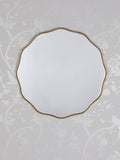 Laura Ashley Gold Medora Round Mirror 60cm, UK version