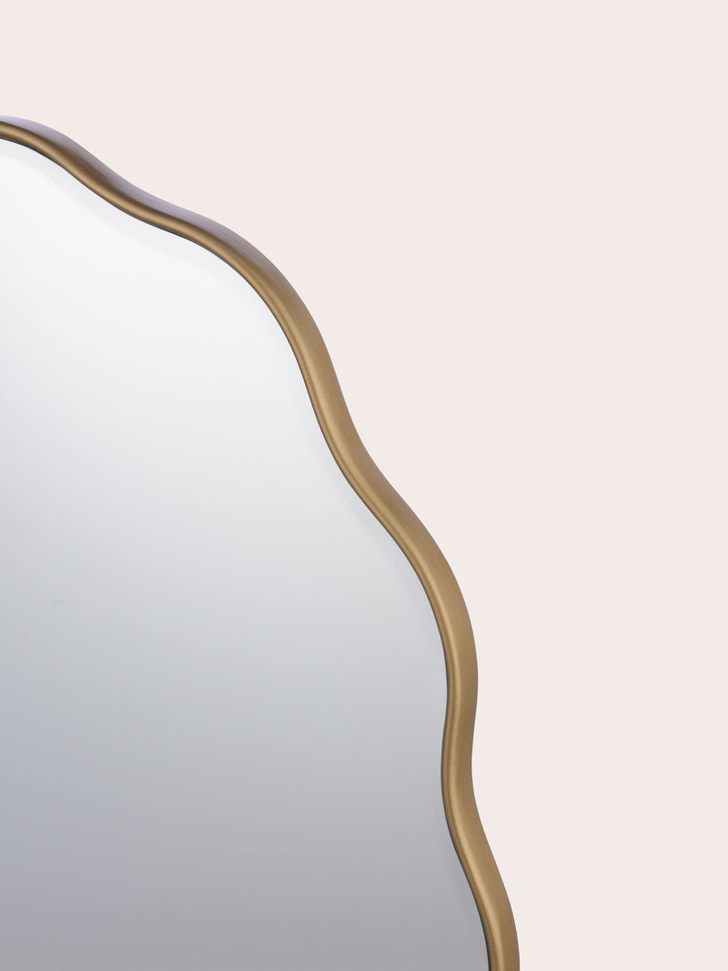 Laura Ashley Gold Medora Oval Mirror 71x55cm - British product