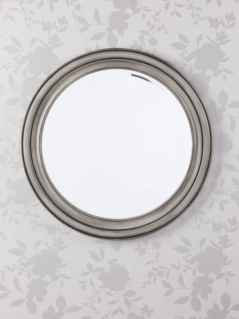 Laura Ashley grey Tate wooden mirror 60cm (British brand)