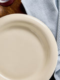 MADE.COM Cream Quell set of 4 dinner plates 28cm, imported from the UK
