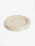 MADE.COM Cream Quell set of 4 dinner plates 28cm, imported from the UK