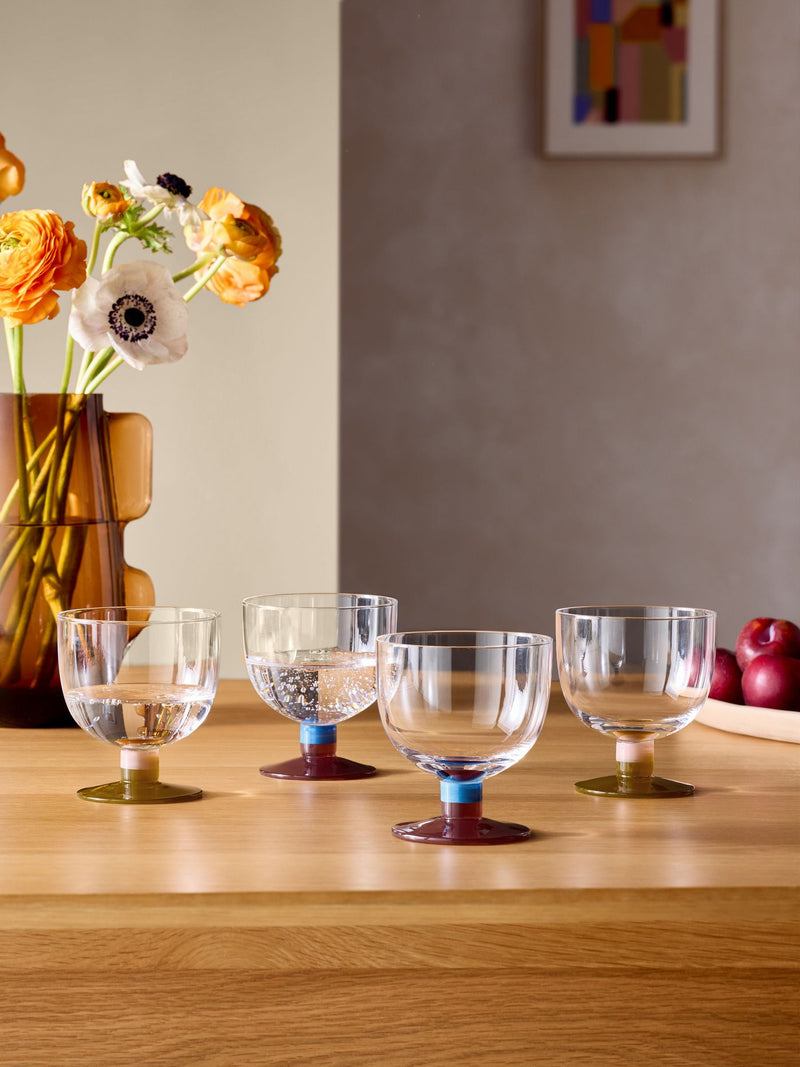 MADE.COM Multi Cally wine glasses set of 4, imported from the UK
