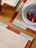MADE.COM placemats blue/orange set of 4, imported from the UK