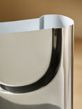 MADE.COM Chrome Juro stainless steel vase, imported from the UK