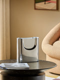 MADE.COM Chrome Juro stainless steel vase, imported from the UK