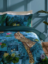 Next Paoletti Azure Majorelle 100% Cotton Sateen Duvet Cover Set- Buy online at McGrocer