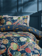 Next Paoletti Midnight Koi Pond 100% Cotton Sateen Duvet Cover Set- Buy online at McGrocer