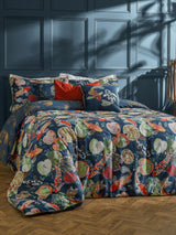 Paoletti Midnight Koi Pond 100% Cotton Sateen Duvet Cover Set
