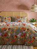 La Vida Festive reversible duvet cover and pillowcase set - British product