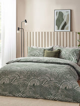 HÖEM Olive Nola Abstract Geometric Duvet Cover and Pillowcase Set