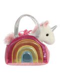 Aurora World Fancy Pals rainbow unicorn plush 8in, imported from the UK