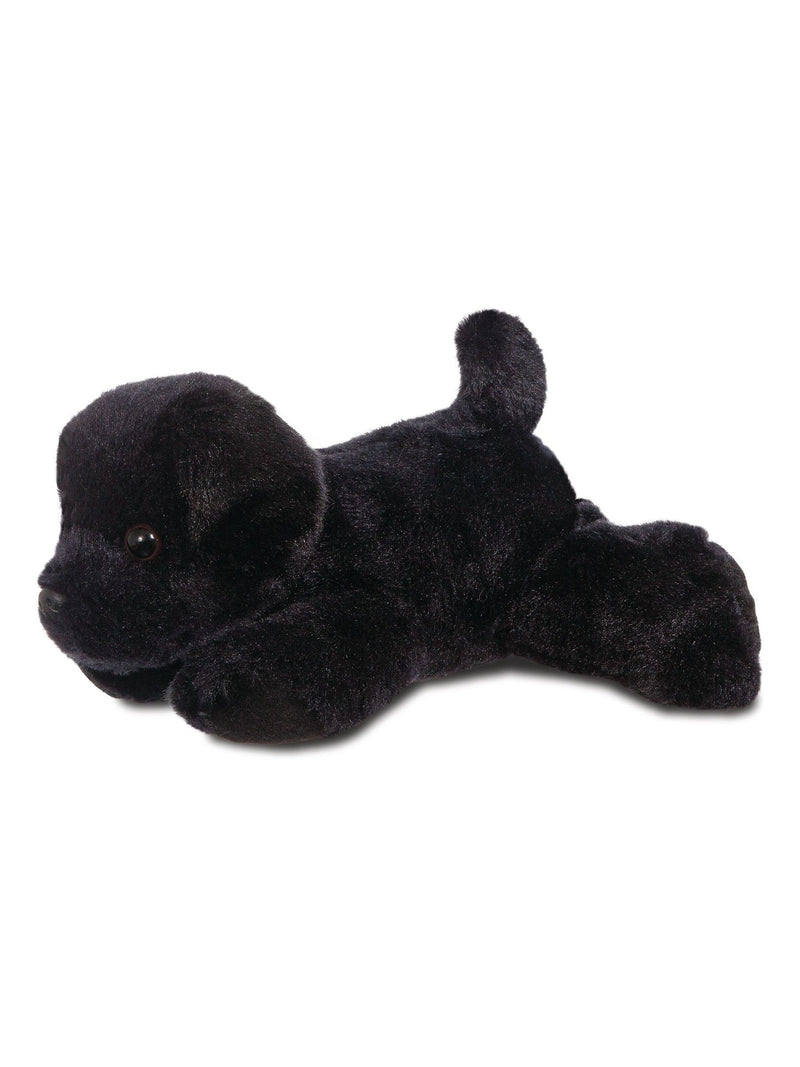 Aurora World Mini Flopsies black Labrador soft toy 8 inch (British brand)